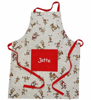 Kinderschürze Elch mit Name